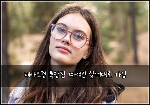태아보험 특장점  짜여진 설계대로 가입