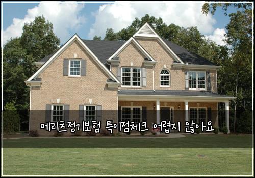 메리츠정기보험 특이점체크  어렵지 않아요