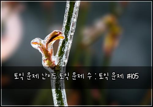 토익 문제 난이도 토익 문제 수 : 토익 문제 #105