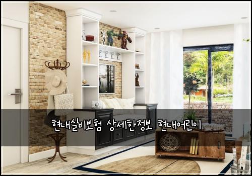 현대실비보험 상세한정보  현대어린이