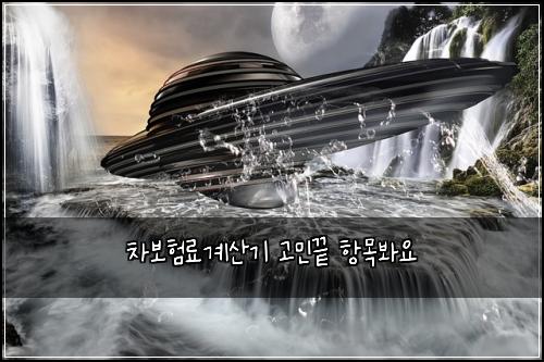 ์ฐจ๋ณดํ๋ฃ๊ณ์ฐ๊ธฐ ๊ณ ๋ฏผ๋ ํญ๋ชฉ๋ด์