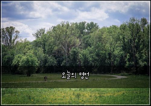 오늘의 명언