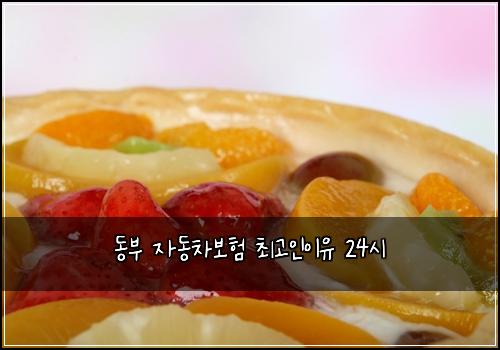 동부 자동차보험 최고인이유  24시