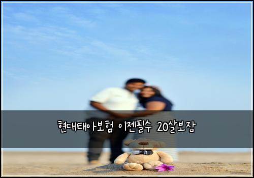 현대태아보험 이젠필수  20살보장