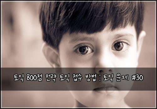 토익 800점 전략 토익 접수 방법 : 토익 문제 #30