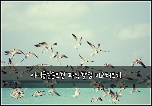 아이들실손보험 파악할점  비교해보기