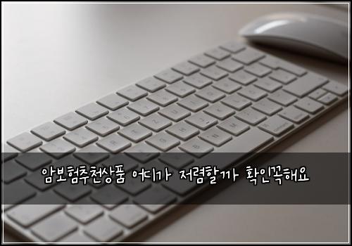 암보험추천상품 어디가 저렴할까 확인꼭해요