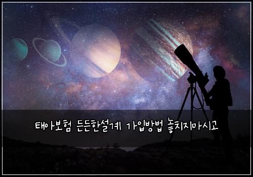 태아보험 든든한설계  가입방법 놓치지마시고