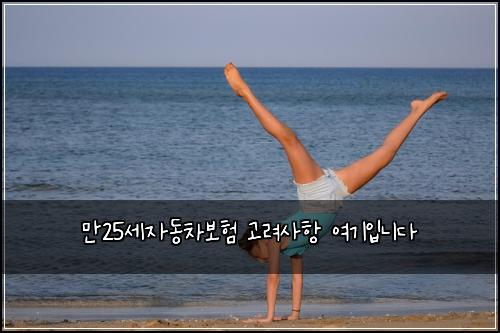 만25세자동차보험 고려사항  여기입니다