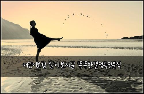 어린이보험 알아보시길  똑똑한결정특징분석