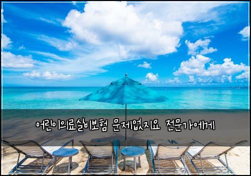 어린이의료실비보험 문제없지요  전문가에게