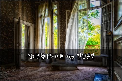 정기보험비교사이트 top 간단분석