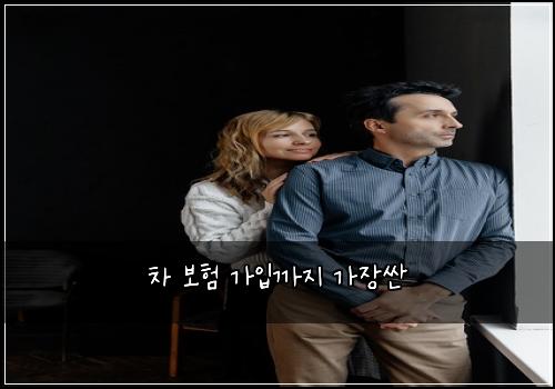 차 보험 가입까지  가장싼