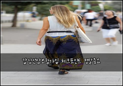 갑상선암보험가입 체크포인트 정말중요