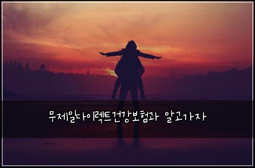 무제일다이렉트건강보험과 알고가자