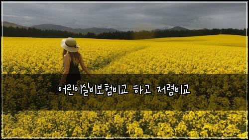 어린이실비보험비교 하고 저렴비교