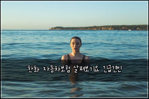 한화 자동차보험 살펴보기요  긴급견인