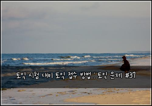 토익 시험 대비 토익 접수 방법 : 토익 문제 #37