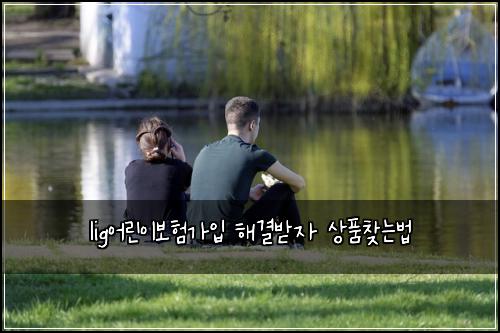 lig어린이보험가입 해결받자 상품찾는법