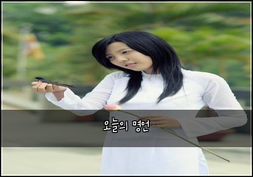 오늘의 명언