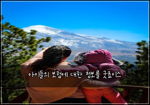 아이들의 보험에 대한 정보를 굿쵸이스