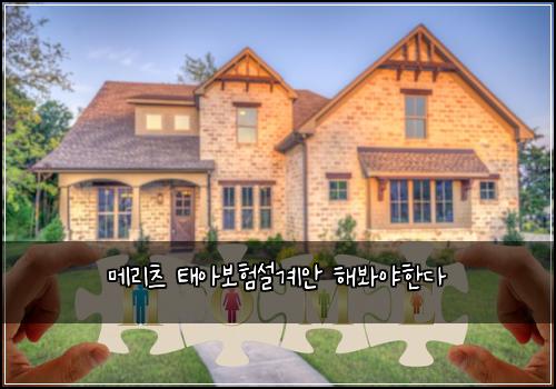 메리츠 태아보험설계안 해봐야한다