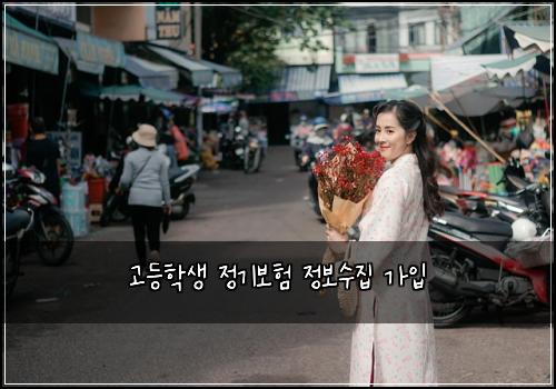 고등학생 정기보험 정보수집  가입