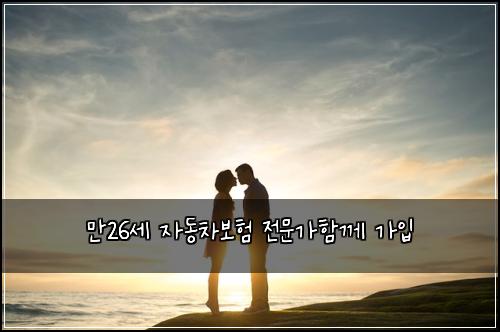 ๋ง26์ธ ์๋์ฐจ๋ณดํ ์ ๋ฌธ๊ฐํจ๊ป ๊ฐ์
