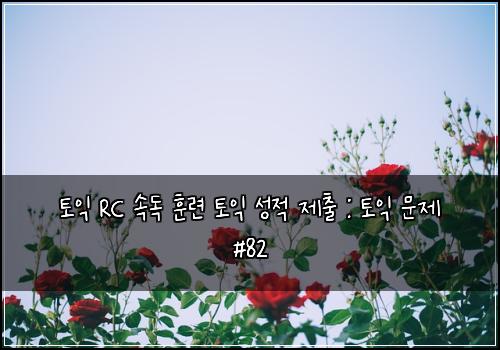 토익 RC 속독 훈련 토익 성적 제출 : 토익 문제 #82