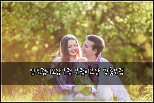 암보험비교암보험 보험비교샵 맞춤보험