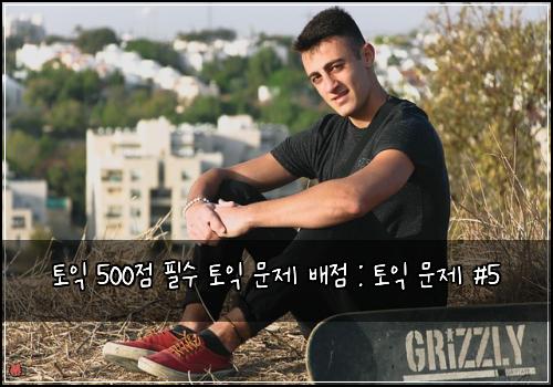 토익 500점 필수 토익 문제 배점 : 토익 문제 #5