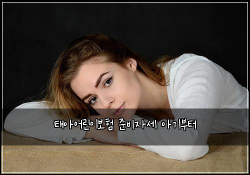 태아어린이보험 준비자세  아기부터