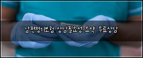 남편정기보험 상담필요성  요약 무료상담