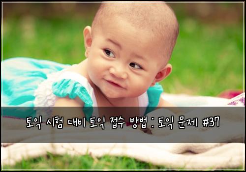 토익 시험 대비 토익 접수 방법 : 토익 문제 #37