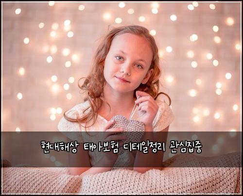 현대해상 태아보험 디테일정리  관심집중