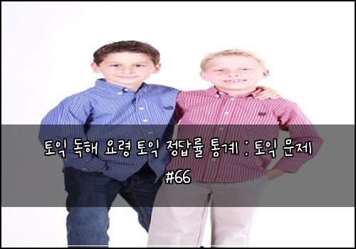 토익 독해 요령 토익 정답률 통계 : 토익 문제 #66