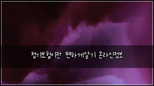 정기보험이란 편하게알기 온라인정보