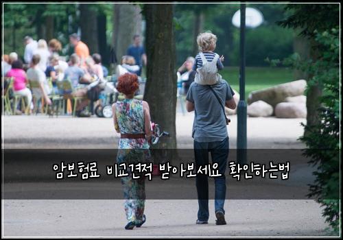 암보험료 비교견적 받아보세요 확인하는법