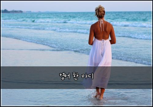 영어 한 마디