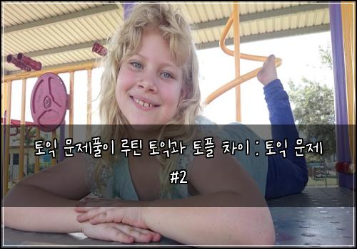 토익 문제풀이 루틴 토익과 토플 차이 : 토익 문제 #2