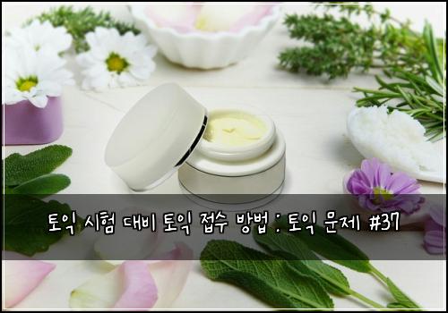 토익 시험 대비 토익 접수 방법 : 토익 문제 #37