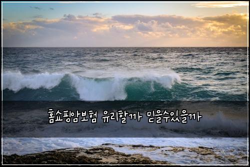 홈쇼핑암보험 유리할까  믿을수있을까