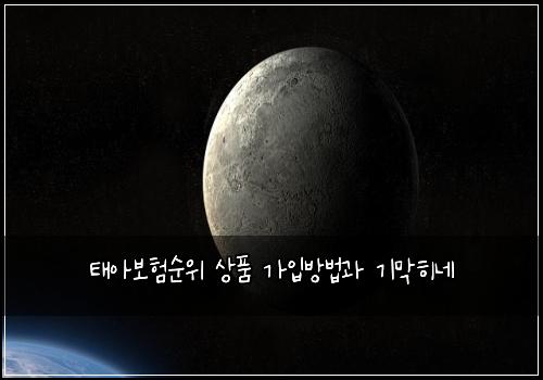 태아보험순위 상품 가입방법과 기막히네