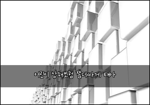 어린이 상해보험 쫌더싸게  태아