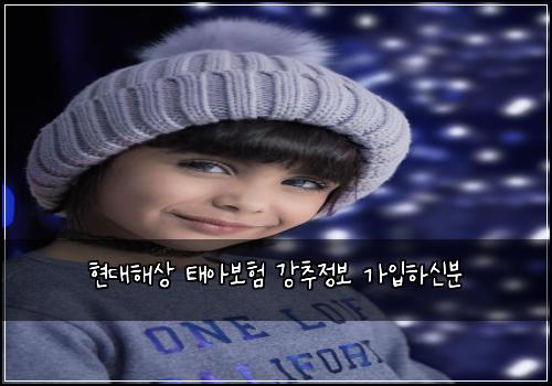 현대해상 태아보험 강추정보  가입하신분