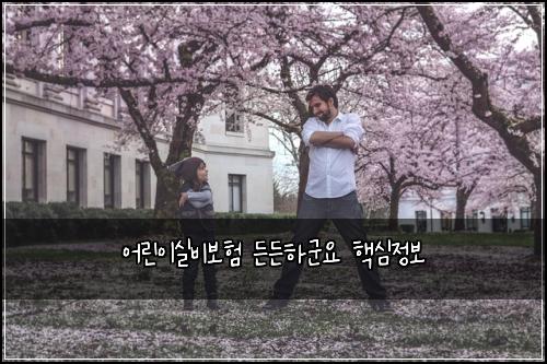 어린이실비보험 든든하군요  핵심정보