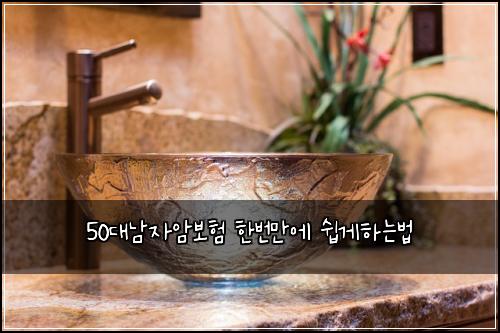 50대남자암보험 한번만에  쉽게하는법