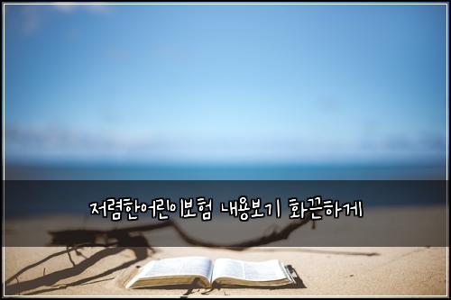 ์ ๋ ดํ์ด๋ฆฐ์ด๋ณดํ ๋ด์ฉ๋ณด๊ธฐ ํ๋ํ๊ฒ