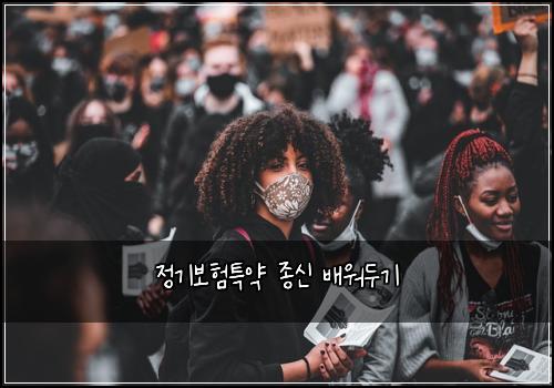 정기보험특약 종신 배워두기