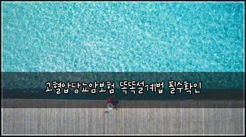 고혈압당뇨암보험 똑똑설계법  필수확인
